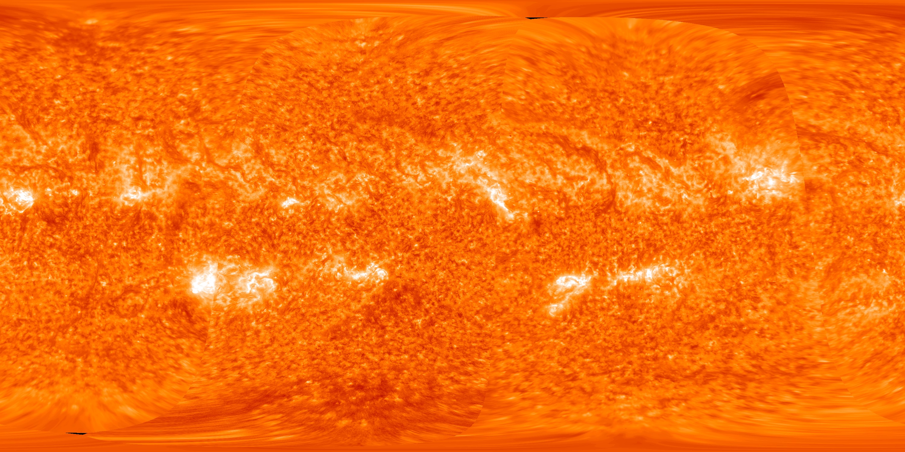 Combined map with STEREO and SDO