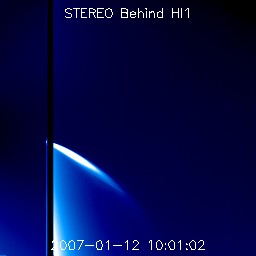 Comet McNaught as seen by STEREO Behind COR2