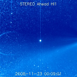 Jupiter as seen by STEREO Ahead HI1